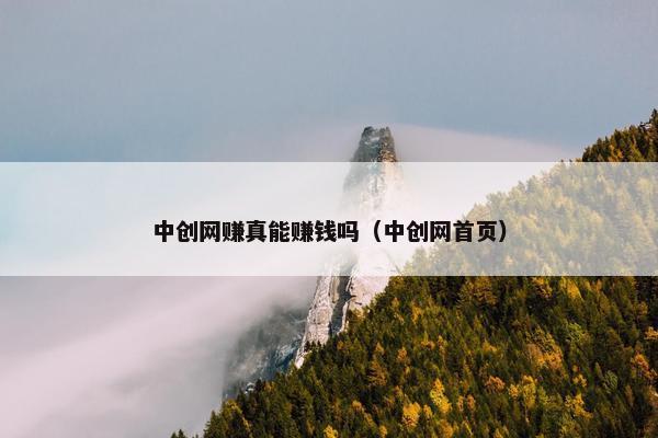 中创网赚真能赚钱吗（中创网首页）