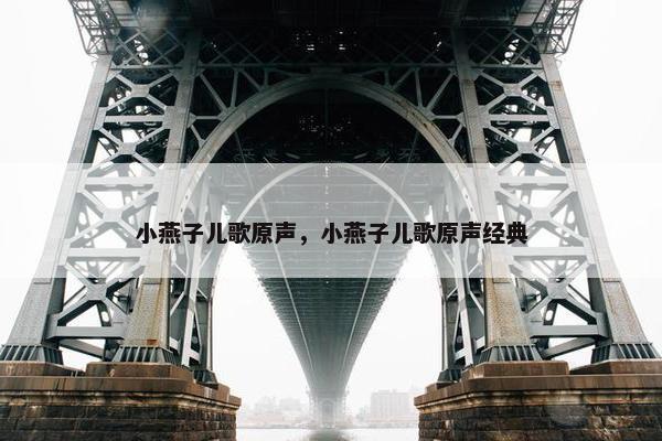 小燕子儿歌原声，小燕子儿歌原声经典