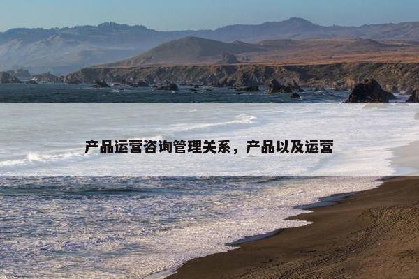 产品运营咨询管理关系，产品以及运营