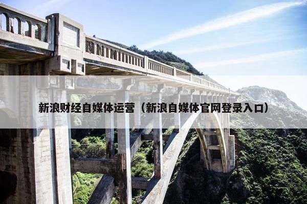 新浪财经自媒体运营（新浪自媒体官网登录入口）