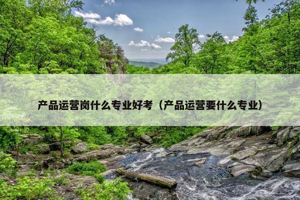 产品运营岗什么专业好考（产品运营要什么专业）