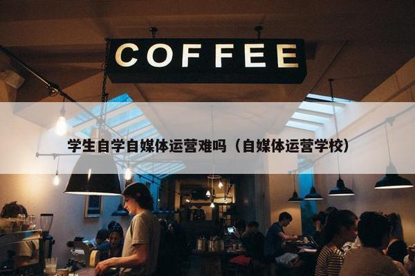 学生自学自媒体运营难吗（自媒体运营学校）