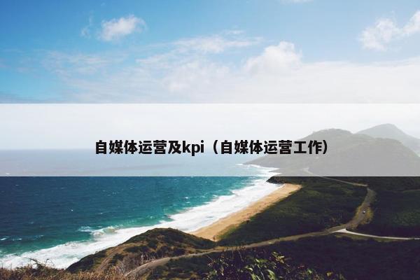 自媒体运营及kpi（自媒体运营工作）