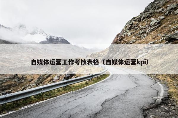 自媒体运营工作考核表格（自媒体运营kpi）