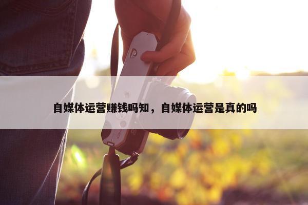 自媒体运营赚钱吗知，自媒体运营是真的吗