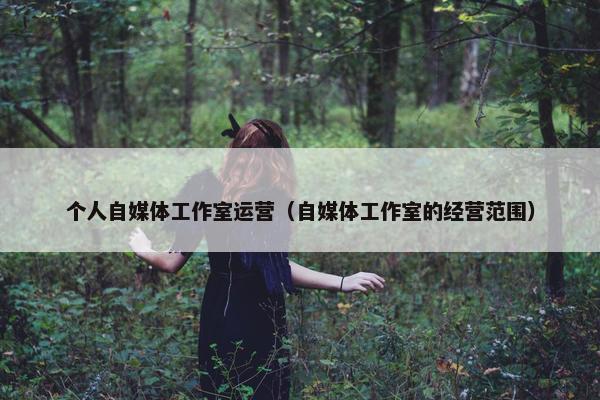 个人自媒体工作室运营（自媒体工作室的经营范围）