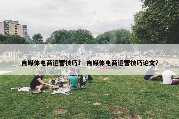 自媒体电商运营技巧？ 自媒体电商运营技巧论文？