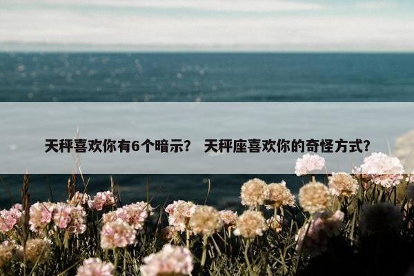 天秤喜欢你有6个暗示？ 天秤座喜欢你的奇怪方式？