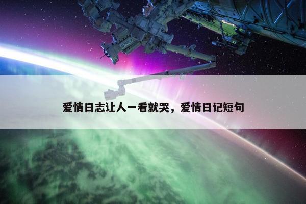 爱情日志让人一看就哭，爱情日记短句