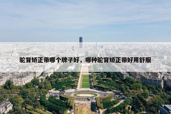 驼背矫正带哪个牌子好，哪种驼背矫正带好用舒服