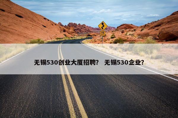 无锡530创业大厦招聘？ 无锡530企业？