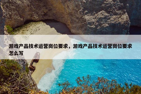游戏产品技术运营岗位要求，游戏产品技术运营岗位要求怎么写