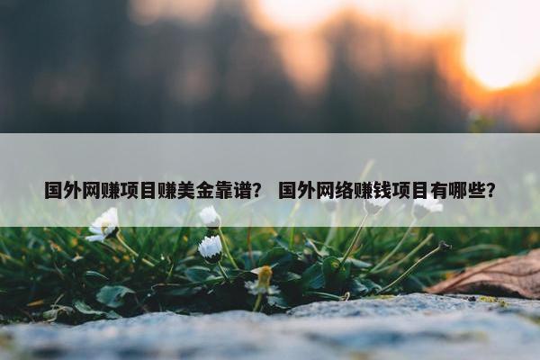 国外网赚项目赚美金靠谱？ 国外网络赚钱项目有哪些？