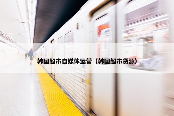 韩国超市自媒体运营（韩国超市货源）