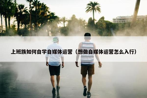 上班族如何自学自媒体运营（想做自媒体运营怎么入行）