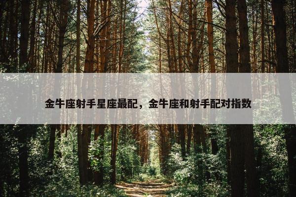 金牛座射手星座最配，金牛座和射手配对指数