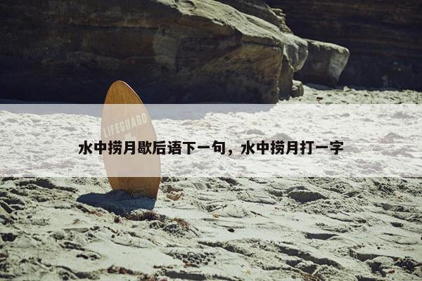 水中捞月歇后语下一句，水中捞月打一字