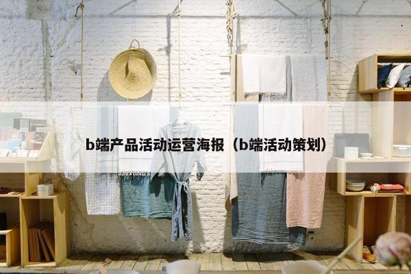 b端产品活动运营海报（b端活动策划）