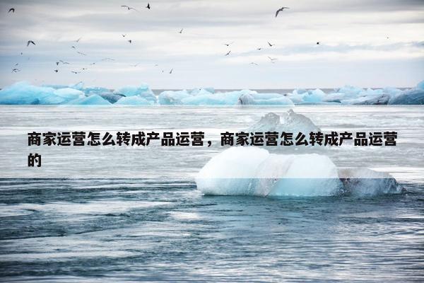 商家运营怎么转成产品运营，商家运营怎么转成产品运营的