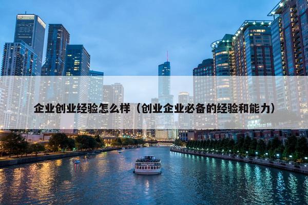 企业创业经验怎么样（创业企业必备的经验和能力）