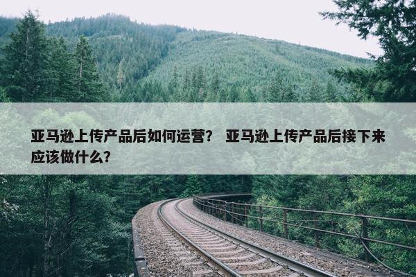 亚马逊上传产品后如何运营？ 亚马逊上传产品后接下来应该做什么？