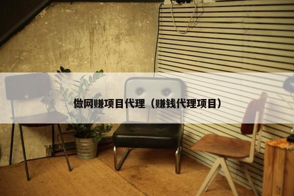 做网赚项目代理（赚钱代理项目）