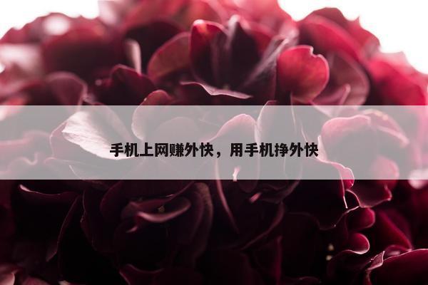 手机上网赚外快，用手机挣外快