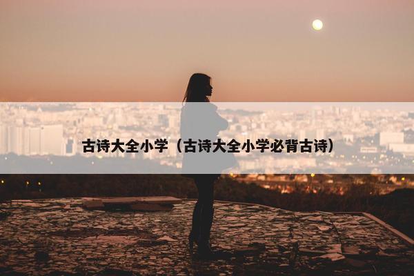 古诗大全小学（古诗大全小学必背古诗）