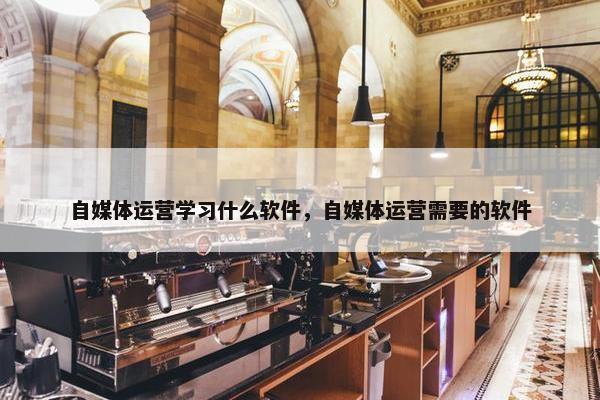 自媒体运营学习什么软件，自媒体运营需要的软件