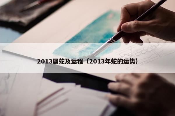 2013属蛇及运程（2013年蛇的运势）