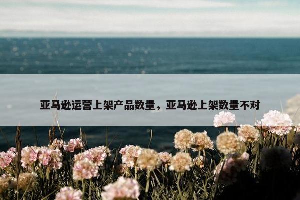 亚马逊运营上架产品数量，亚马逊上架数量不对