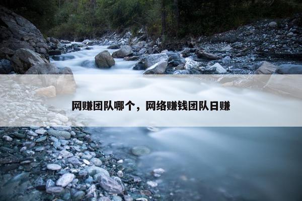 网赚团队哪个，网络赚钱团队日赚