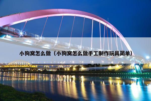 小狗窝怎么做（小狗窝怎么做手工制作玩具简单）