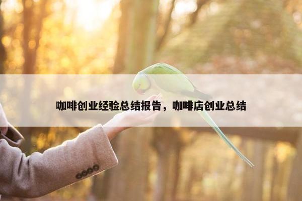 咖啡创业经验总结报告，咖啡店创业总结