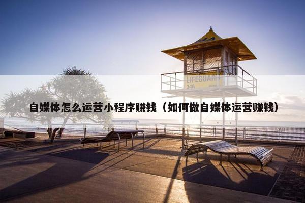 自媒体怎么运营小程序赚钱（如何做自媒体运营赚钱）