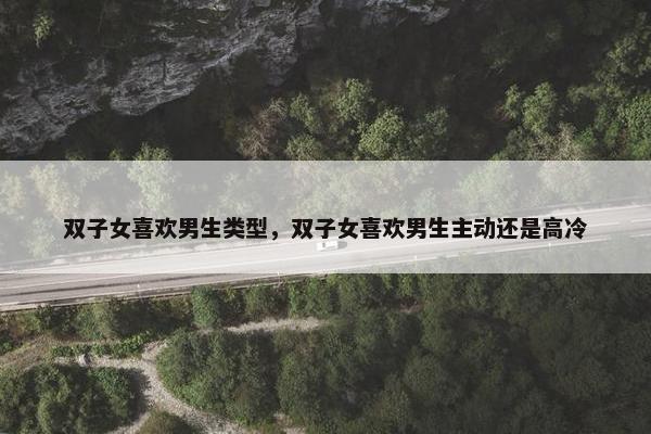 双子女喜欢男生类型，双子女喜欢男生主动还是高冷