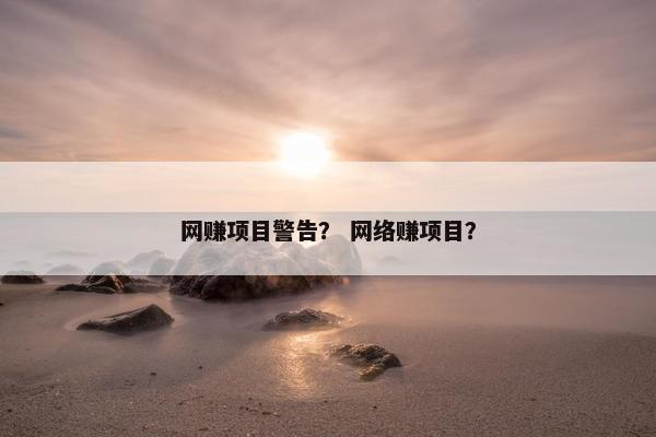 网赚项目警告？ 网络赚项目？