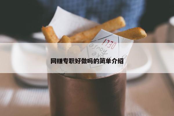 网赚专职好做吗的简单介绍