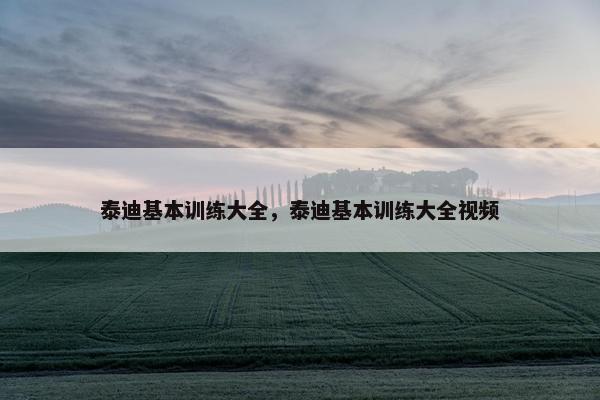 泰迪基本训练大全，泰迪基本训练大全视频
