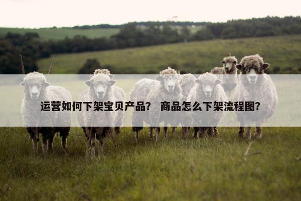 运营如何下架宝贝产品？ 商品怎么下架流程图？