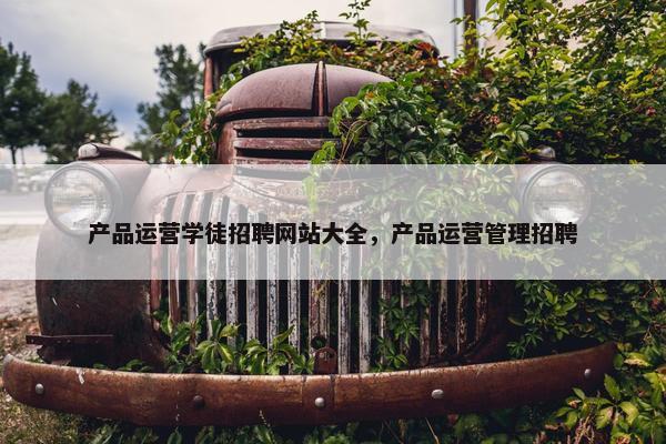 产品运营学徒招聘网站大全，产品运营管理招聘