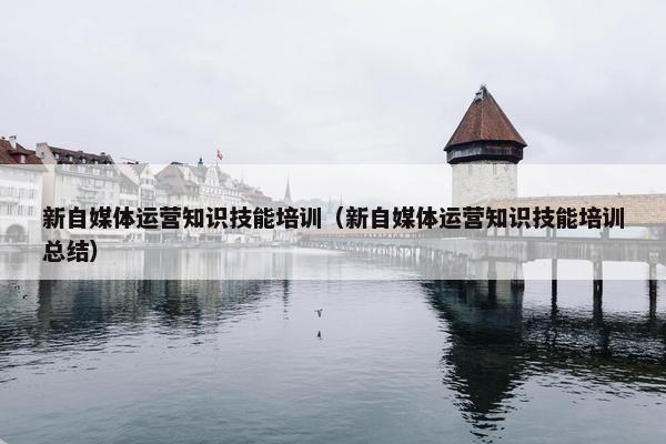 新自媒体运营知识技能培训（新自媒体运营知识技能培训总结）