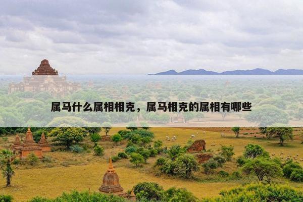 属马什么属相相克，属马相克的属相有哪些