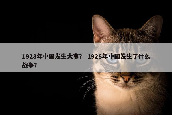 1928年中国发生大事？ 1928年中国发生了什么战争？