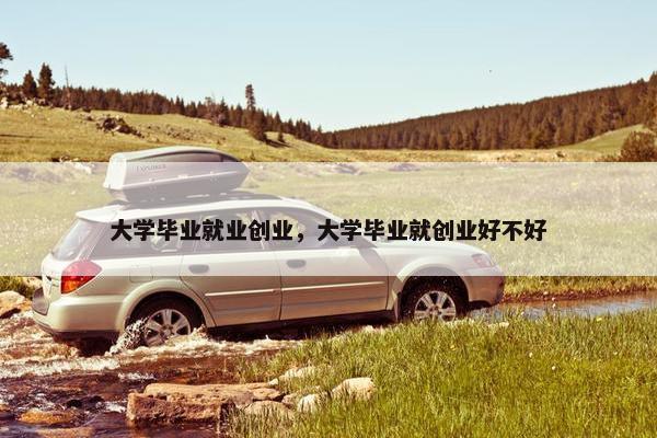 大学毕业就业创业，大学毕业就创业好不好