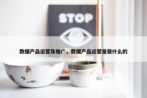数据产品运营及推广，数据产品运营是做什么的