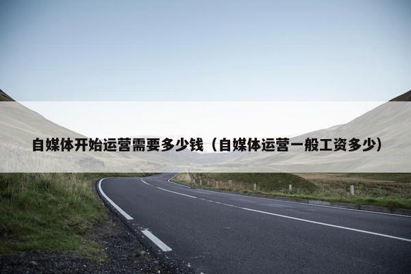 自媒体开始运营需要多少钱（自媒体运营一般工资多少）