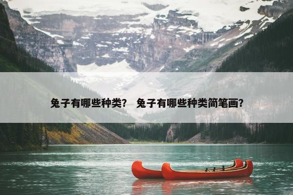 兔子有哪些种类？ 兔子有哪些种类简笔画？