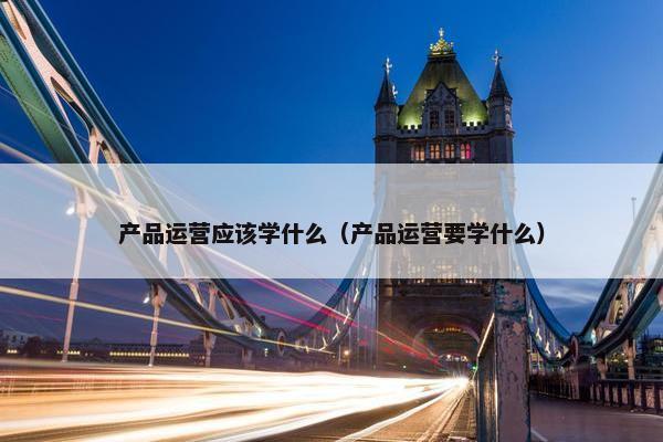 产品运营应该学什么（产品运营要学什么）