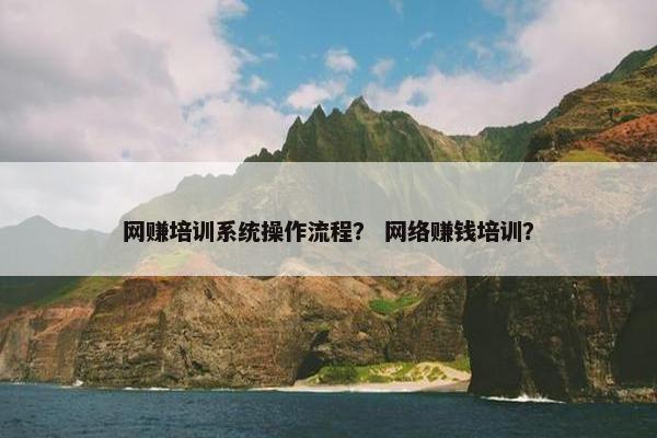 网赚培训系统操作流程？ 网络赚钱培训？